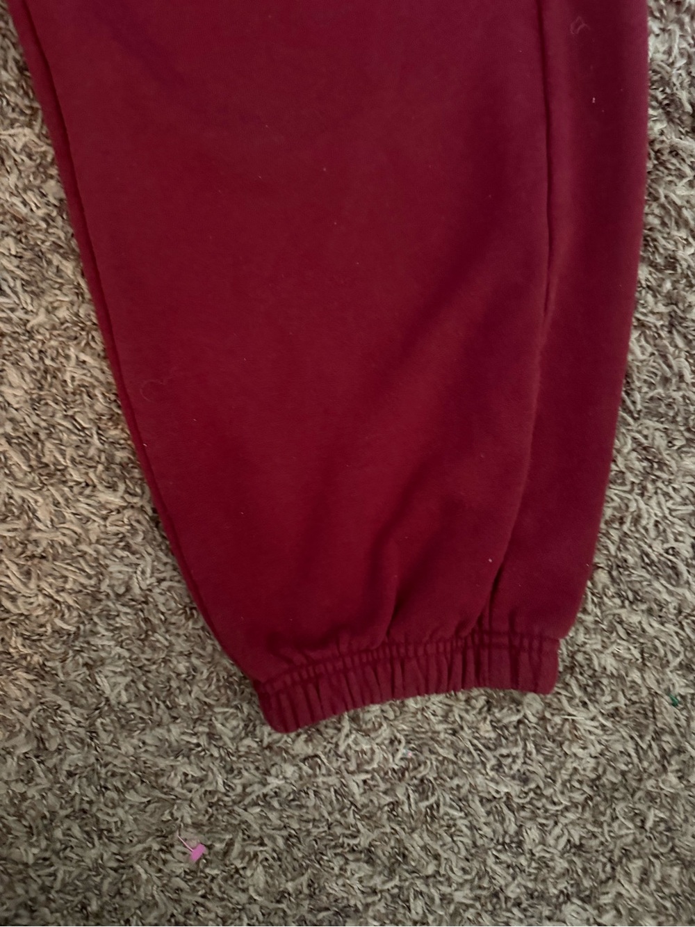 Alo Yoga Burgundy Jogger Sweatpants Womens Size Large Cozy Lounge Athleisure - Picture 6 of 6